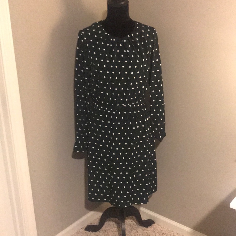 Forest Green H&M Polka Dot Dress